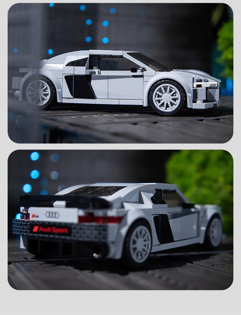 CaDA Konstruktorius Audi R8 Coupe 1:24 – Kolekcinis Automobilio Modelis, 199 Detalės
