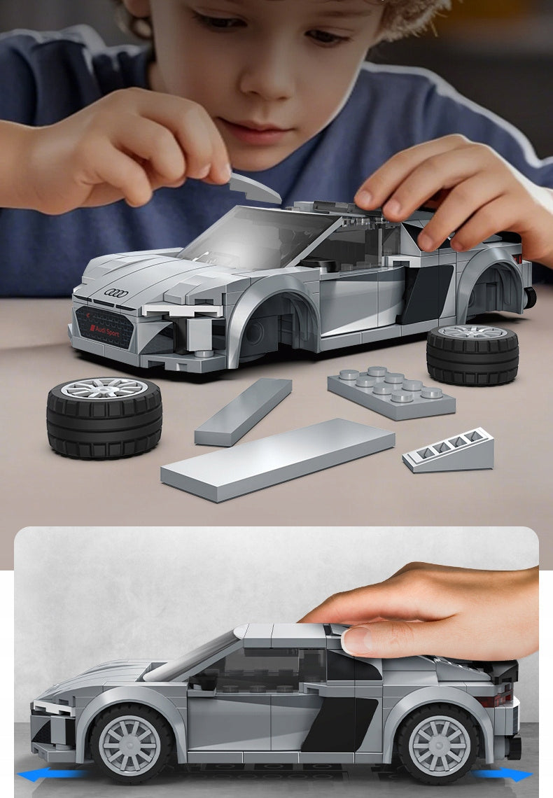 CaDA Konstruktorius Audi R8 Coupe 1:24 – Kolekcinis Automobilio Modelis, 199 Detalės