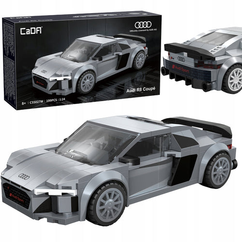 CaDA Konstruktorius Audi R8 Coupe 1:24 – Kolekcinis Automobilio Modelis, 199 Detalės