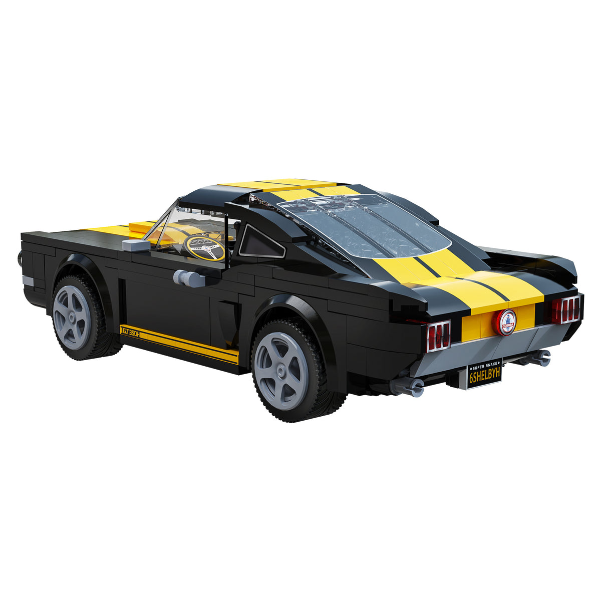 CaDA Konstruktorius – Ford Mustang Shelby GT 350H Radijo Bangomis Valdomas Modelis, 291 Detalė
