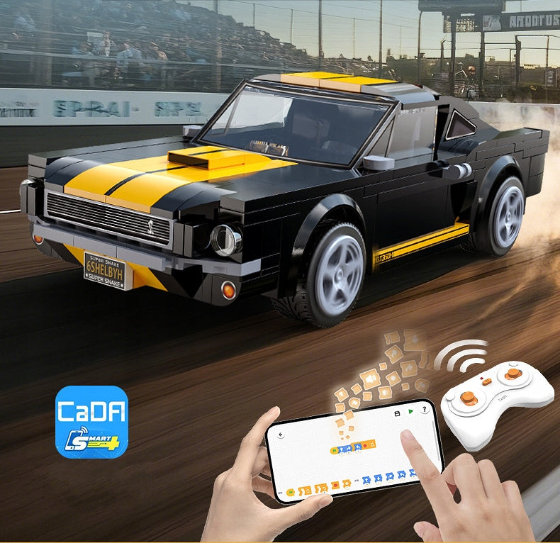 CaDA Konstruktorius – Ford Mustang Shelby GT 350H Radijo Bangomis Valdomas Modelis, 291 Detalė
