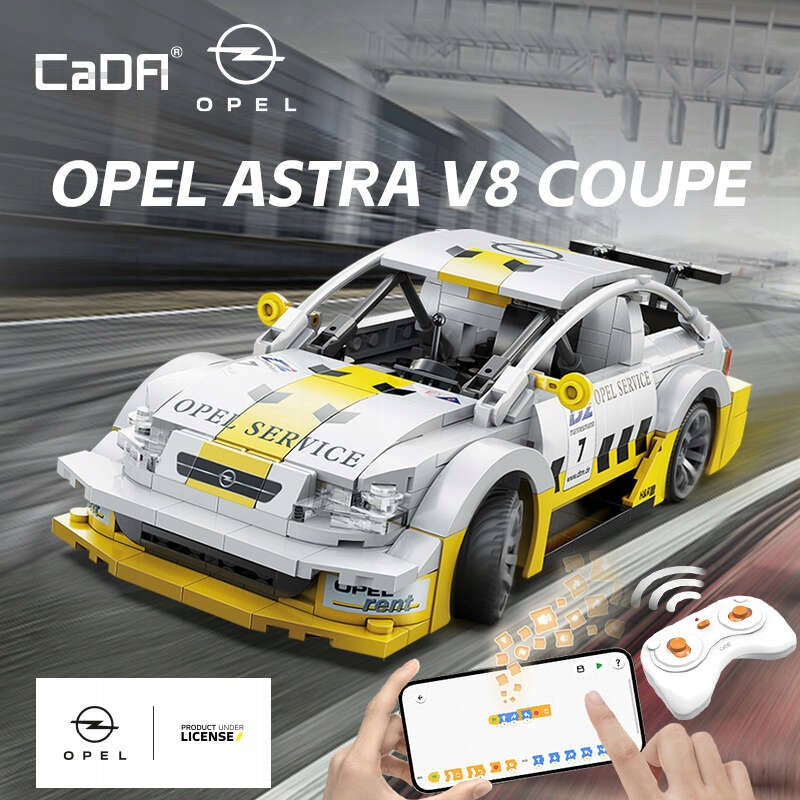 CaDA Konstruktorius Opel Astra V8 Coupe – Nuotoliniu Būdu Valdomas Automobilis, Dual Mode, 330 Detalių