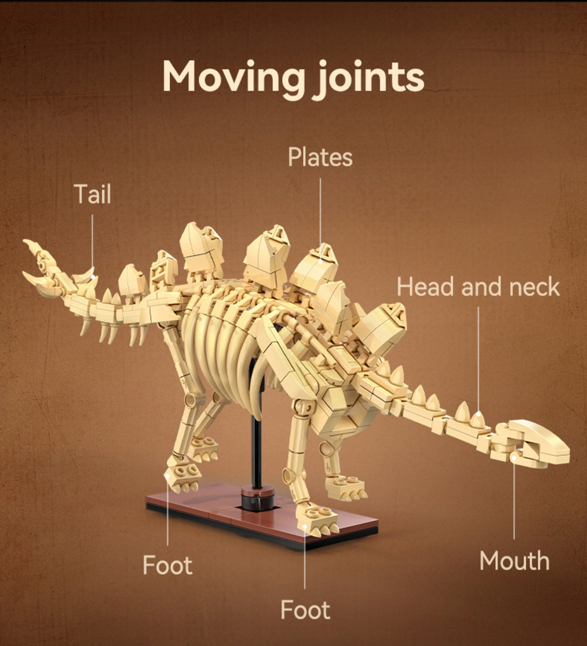 CaDA Konstruktorius – Triceratopso Dinozauro Skeletas „Dinosaur Fossils“, 272 Detalės