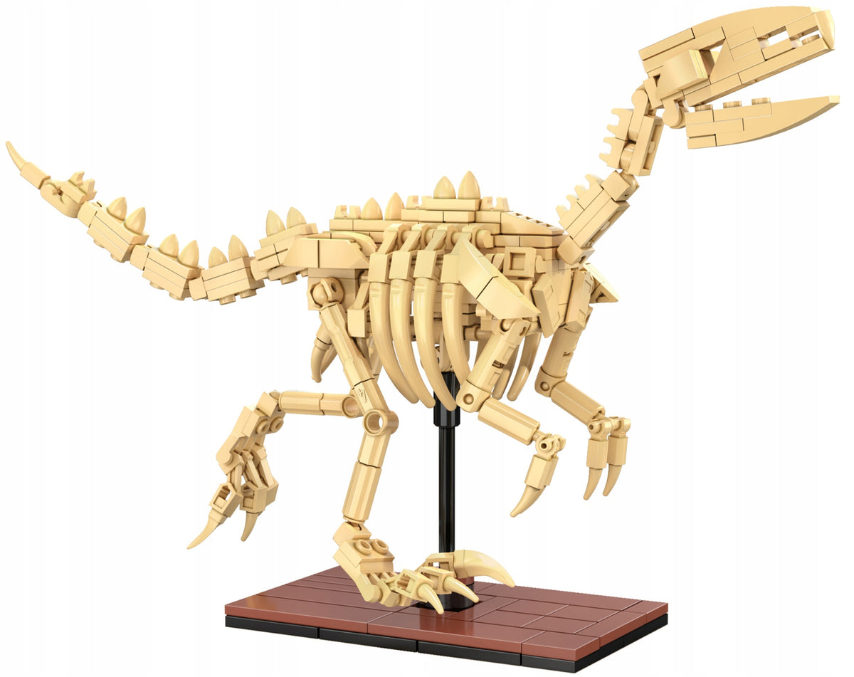 CaDA Konstrukcinių Kaladėlių Rinkinys – Velociraptoro Skeletas, Dinozaurų Fosilijos, 256 Detalės