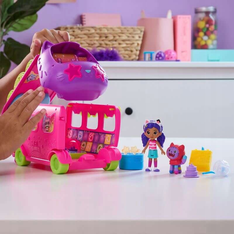 Gabi Namelio Vakarėlių Autobusas su Figūrėlėmis Gabi ir DJ Catnip