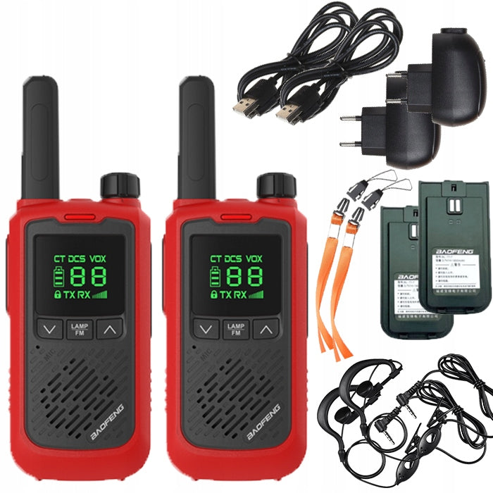 Racijos Baofeng BF-T17 – Nešiojami Walkie Talkie Radijo Ryšio Įrenginiai