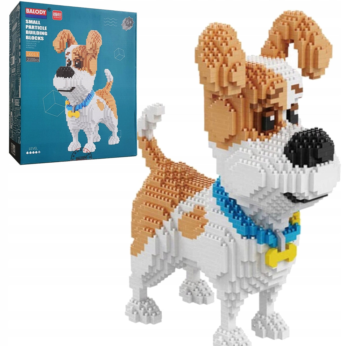 Konstruktorius Balody – Jack Russell Terjeras, 2100 Detalių 3D Modelis