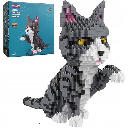 Balody Pilkos Katės Konstruktorius – 3D Mini Klocki Figūra, 1300 Detalių