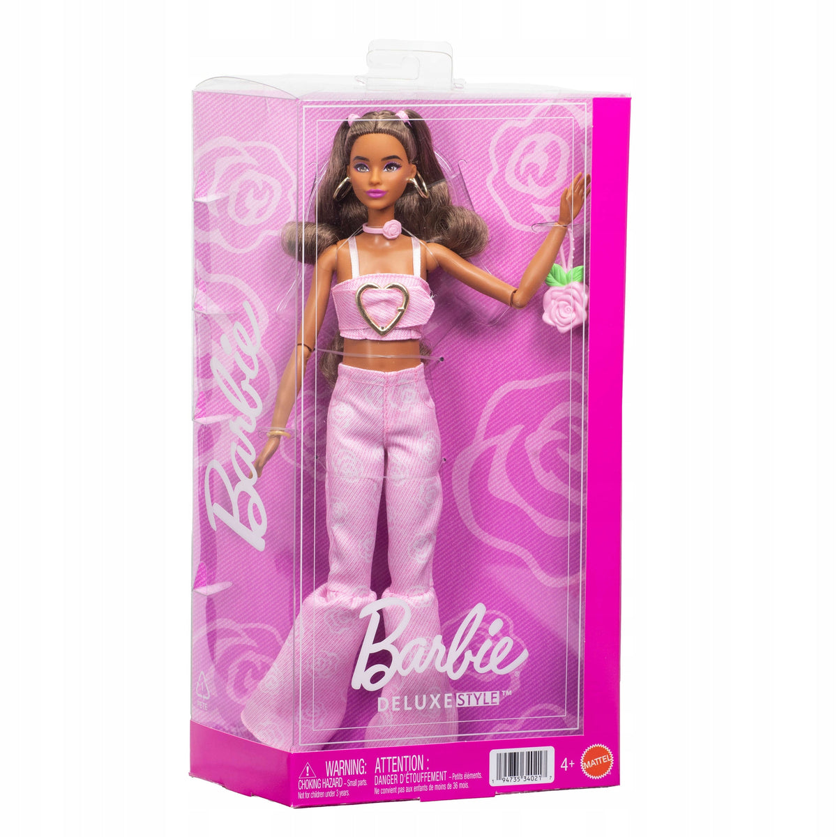 Barbie Deluxe Style #12 Pink Denim Lėlė – Madingas Rinkinys su Aksesuarais