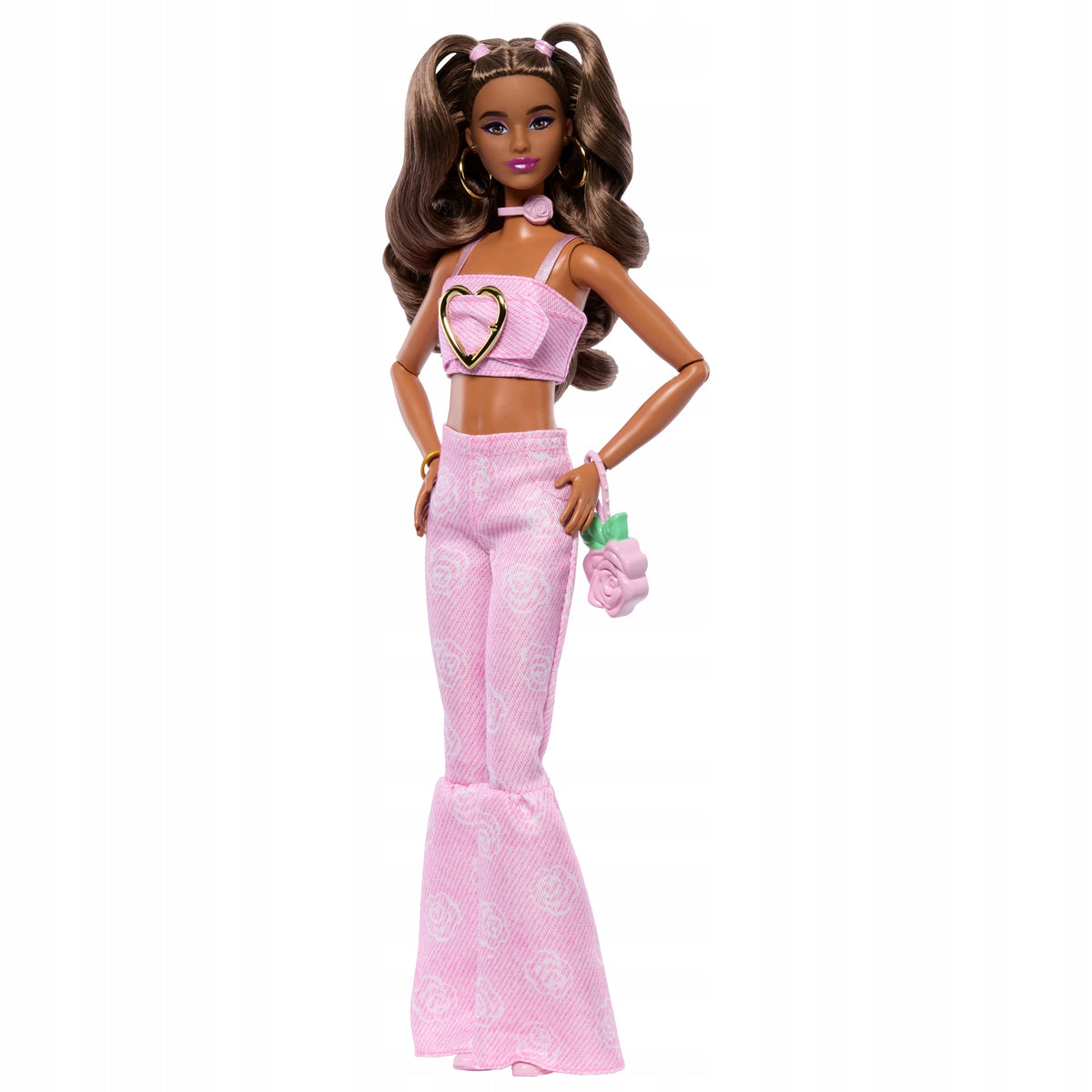 Barbie Deluxe Style #12 Pink Denim Lėlė – Madingas Rinkinys su Aksesuarais