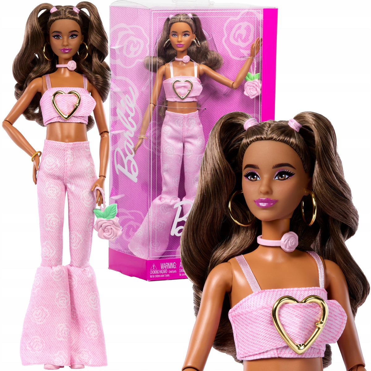 Barbie Deluxe Style #12 Pink Denim Lėlė – Madingas Rinkinys su Aksesuarais
