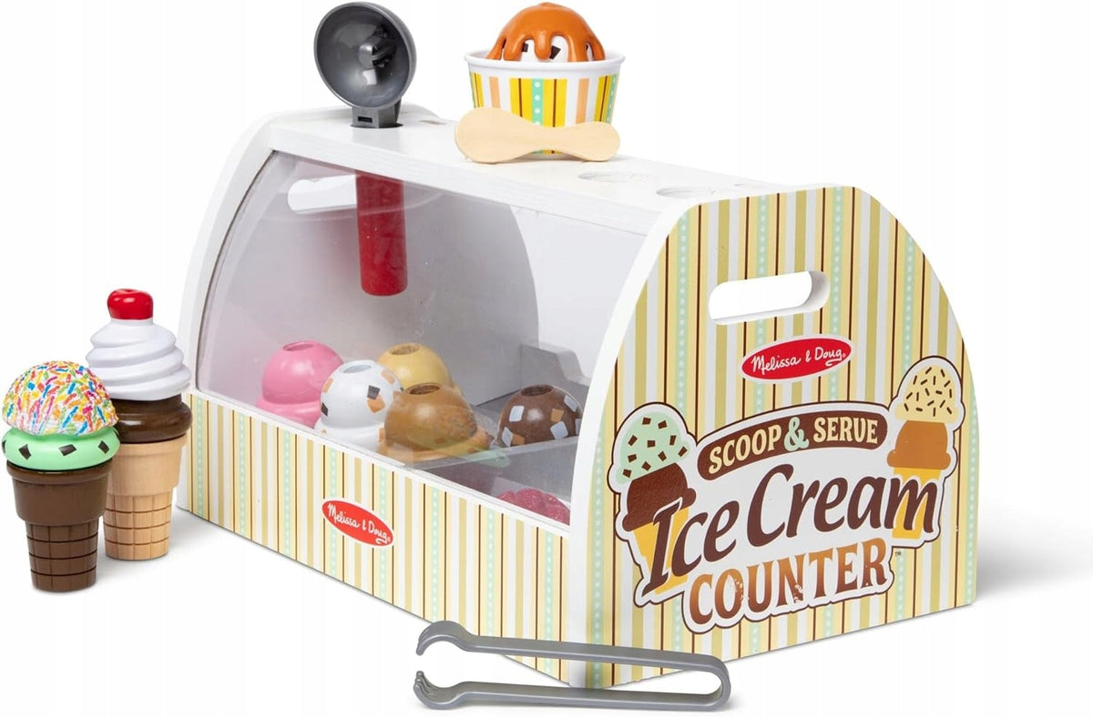 Medinė Ledainė – Ledų Parduotuvės Žaislų Rinkinys Vaikams Melissa & Doug 3+