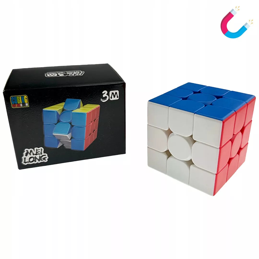 MAGNETINIS MoYu 3x3x3 kubas, sureguliuotas, greitas, su stovu