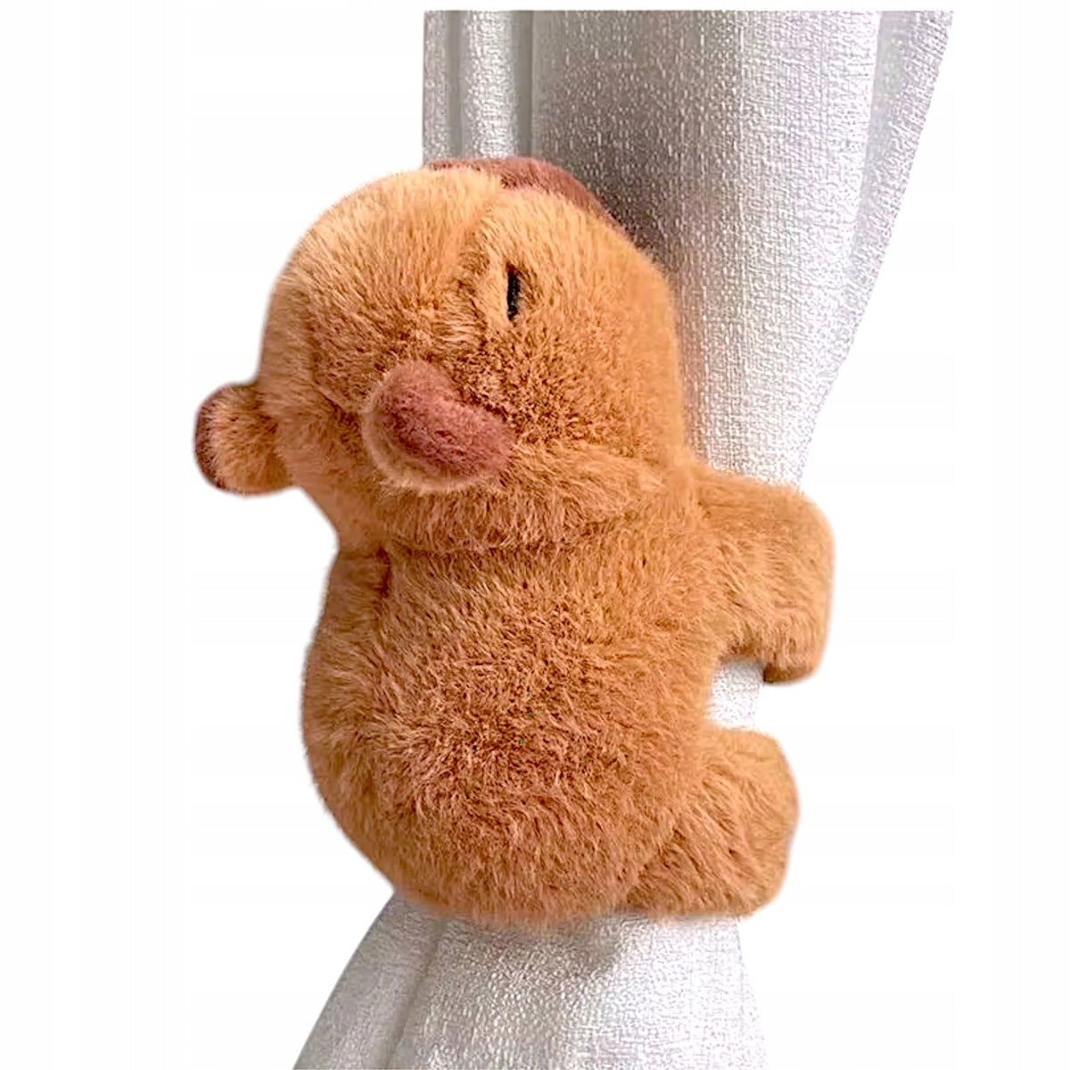 Pliušinė Kapibara su Apyranke ir Vėžliuku – Minkštas Žaislas ant Rankos
