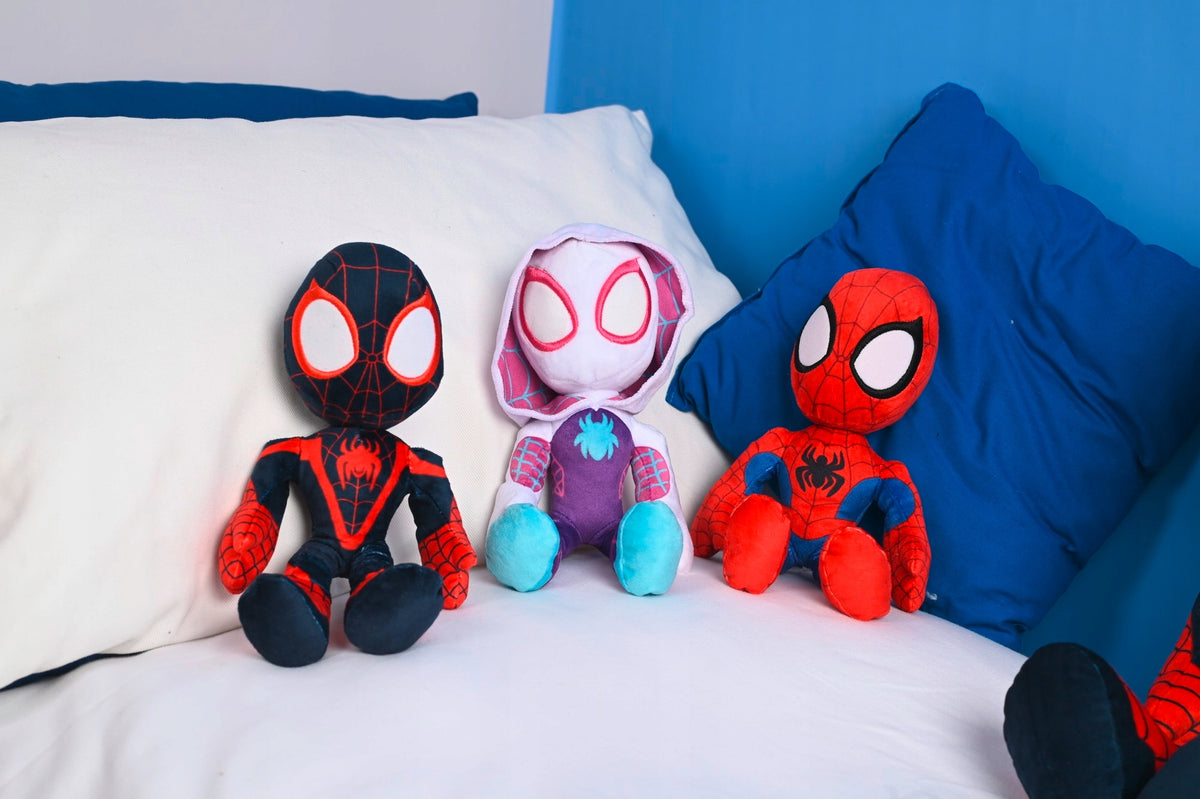 Spidermeno Miles Morales Pliušinis Žaislas 25 cm – Šviečiantis Tamsoje (Marvel)