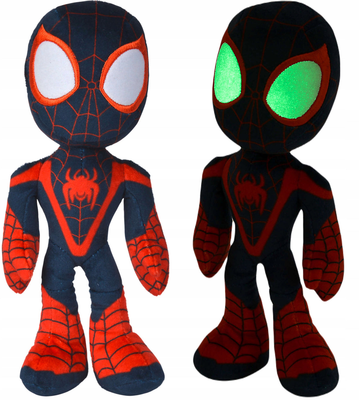Spidermeno Miles Morales Pliušinis Žaislas 25 cm – Šviečiantis Tamsoje (Marvel)