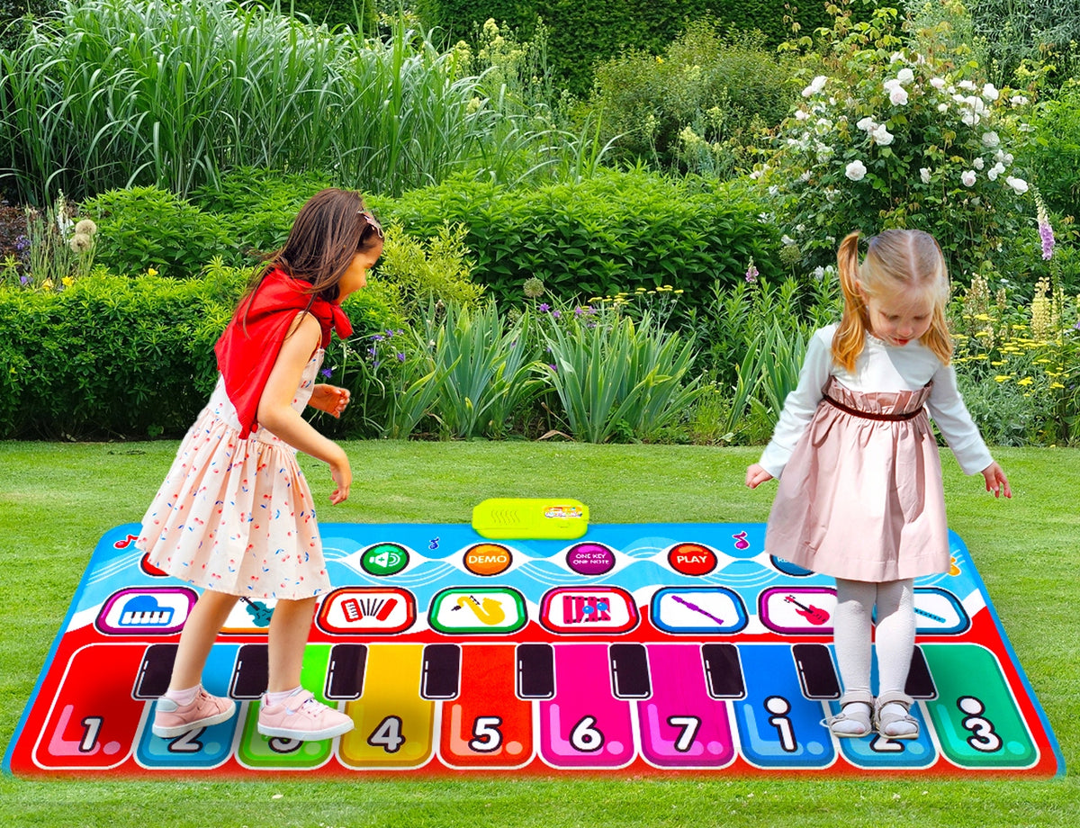 Muzikinis Kilimėlis-Pianinas Vaikams 130x48 cm – Šokių Ir Įrašymo Žaislas