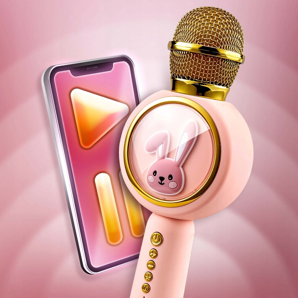 Belaidis Karaoke Mikrofonas Vaikams su Bluetooth ir Garsiakalbiu