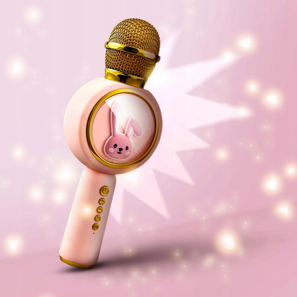 Belaidis Karaoke Mikrofonas Vaikams su Bluetooth ir Garsiakalbiu