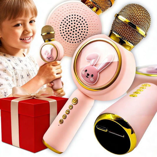 Belaidis Karaoke Mikrofonas Vaikams su Bluetooth ir Garsiakalbiu