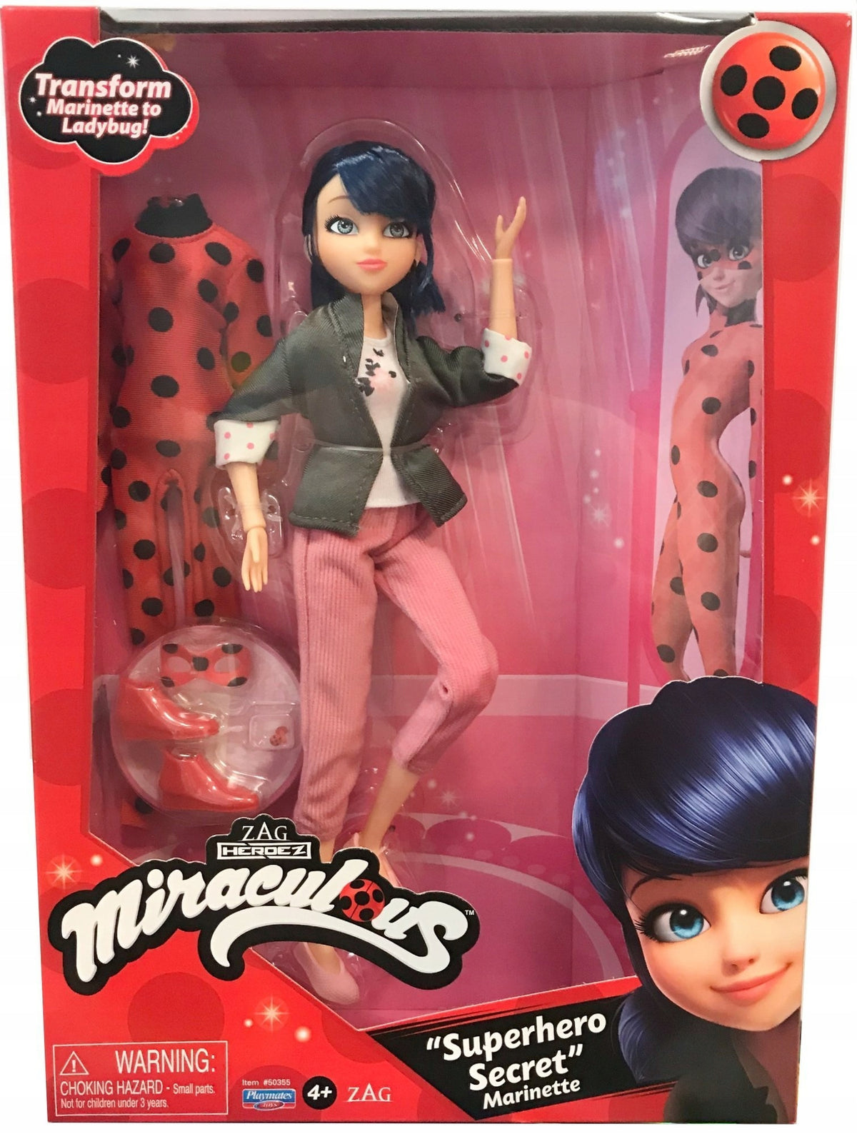 Miraculous Lėlė Marinette Su Boružėlės Kostiumu Ir Priedais