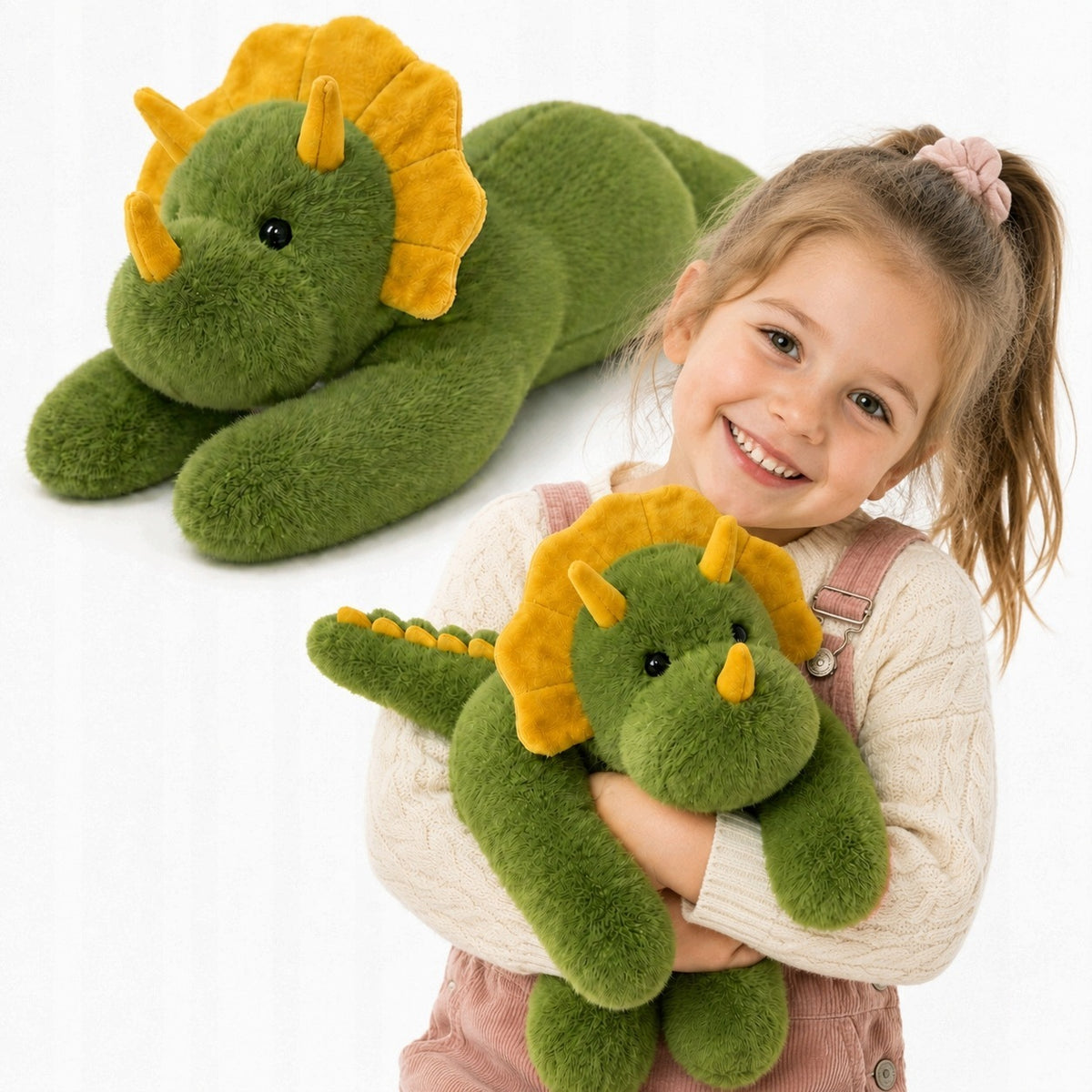 Sunkusis Terapinis Dinozauro Pliušinukas Vaikams su ADHD ir Autizmu – 1,3 kg