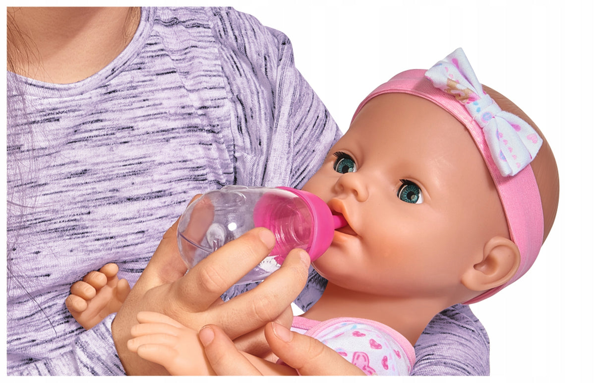 New Born Baby Lėlė – Funkcinis Kūdikis su Naktipuodžiu, Buteliuku ir Priedais, 43 cm