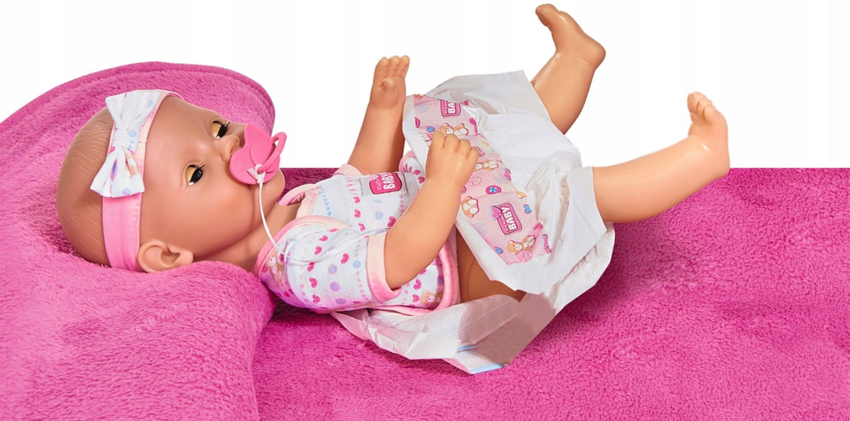 New Born Baby Lėlė – Funkcinis Kūdikis su Naktipuodžiu, Buteliuku ir Priedais, 43 cm