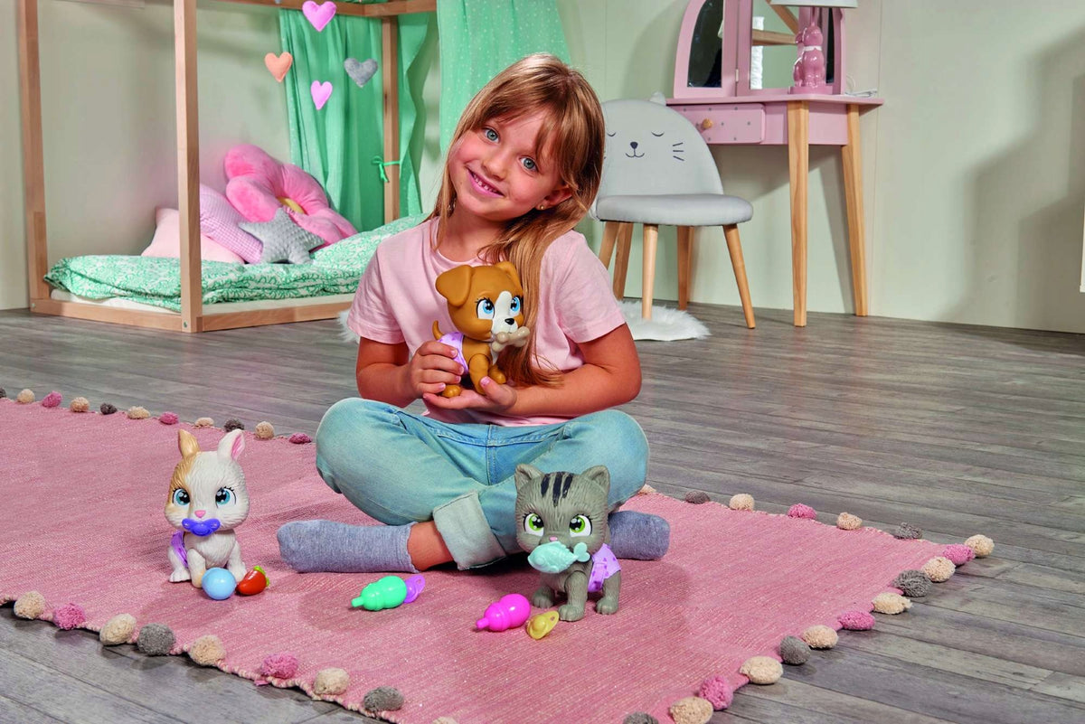 Pamper Petz Interaktyvi Katytė – Geria, Šlapinasi, su Buteliuku ir Čiulptuku