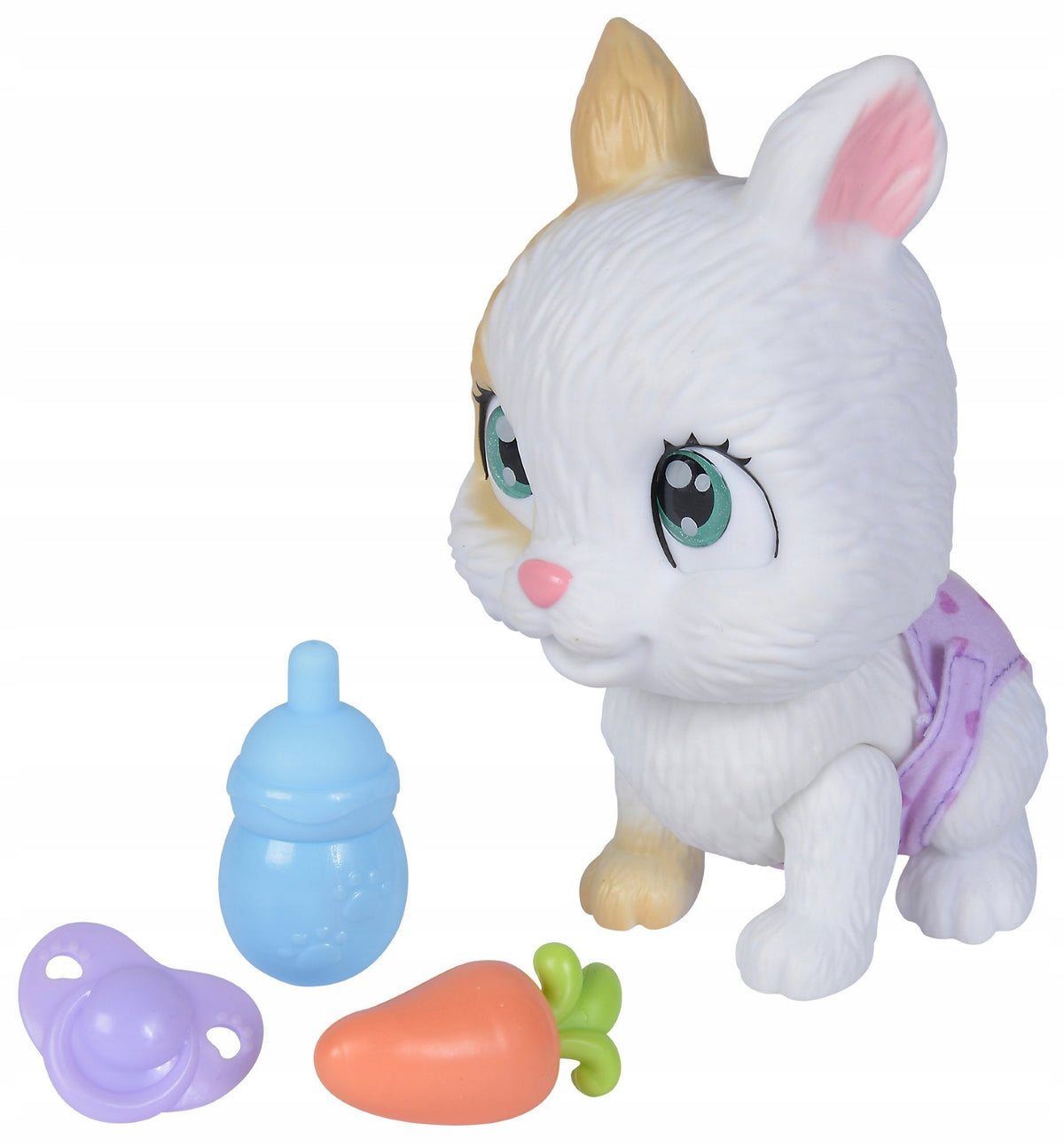 Pamper Petz Triušiukas – Interaktyvus Žaislas, Geria Ir Šlapinasi, 20 cm + Priedai