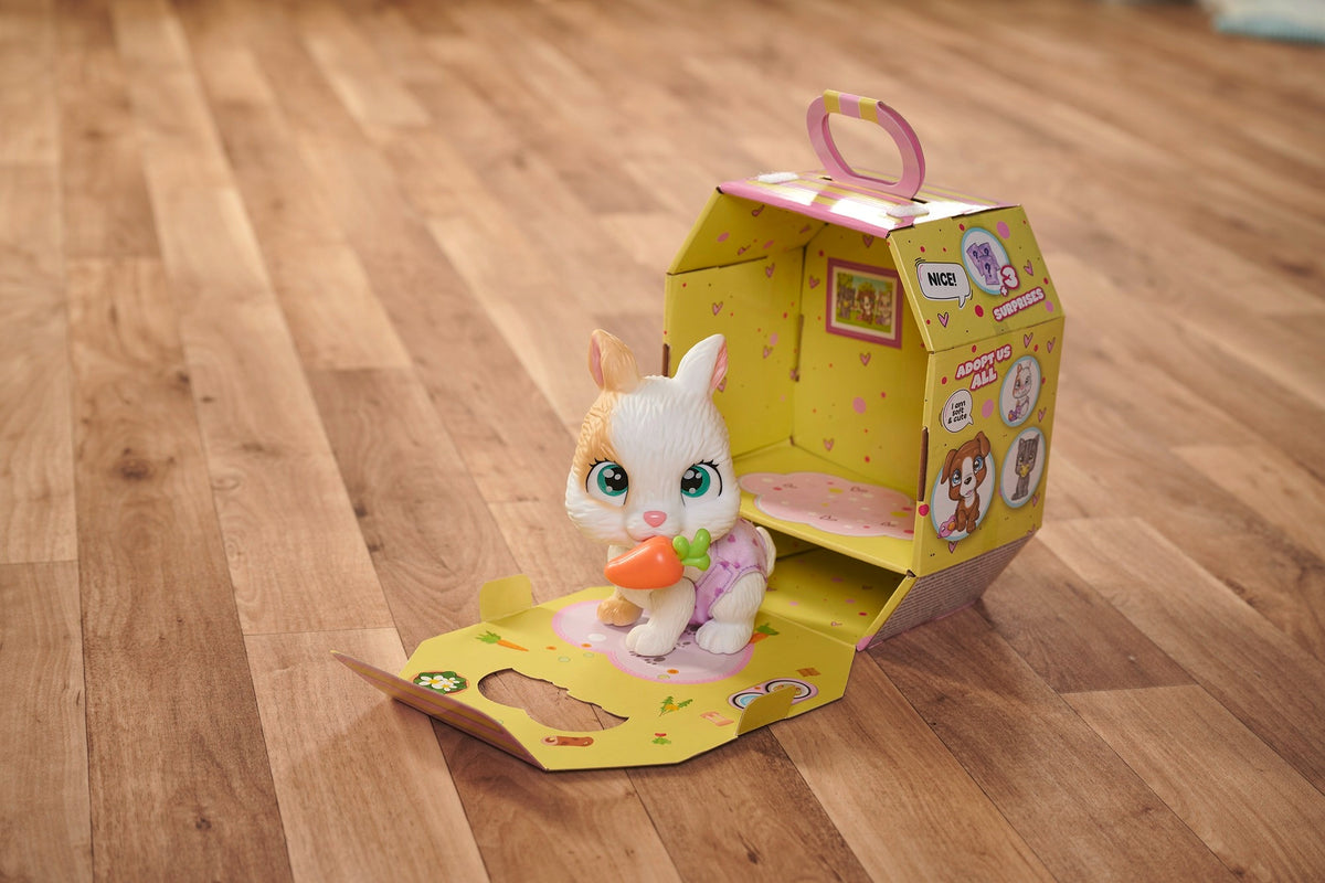 Pamper Petz Triušiukas – Interaktyvus Žaislas, Geria Ir Šlapinasi, 20 cm + Priedai