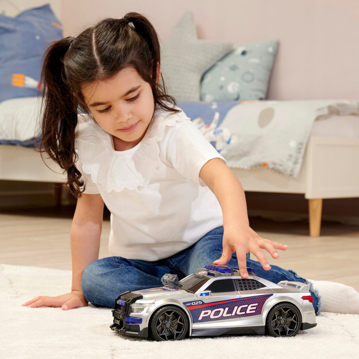 Policijos Automobilis Street Force – Šviesos Ir Garso Efektai