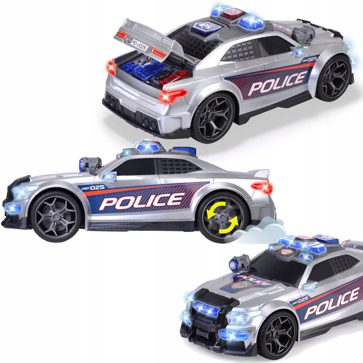 Policijos Automobilis Street Force – Šviesos Ir Garso Efektai