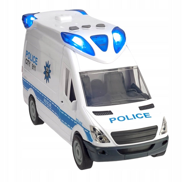 Policijos Automobilis su Švyturėliais ir Garso Efektais – Žaislinis Radijo Mašina