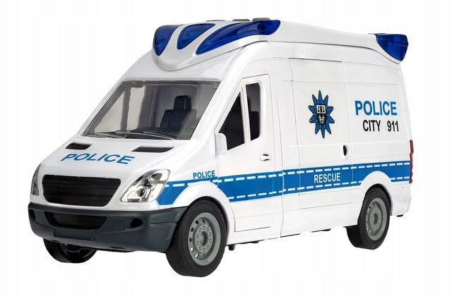 Policijos Automobilis su Švyturėliais ir Garso Efektais – Žaislinis Radijo Mašina