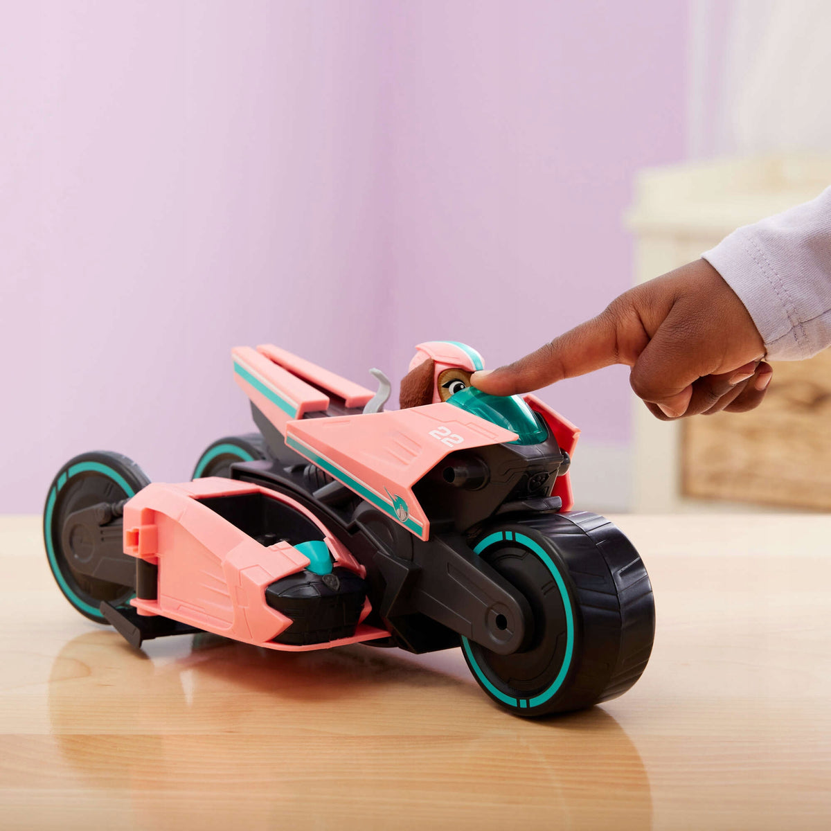 Šunų Patrulis Liberty Motociklas Junior Patroller + 3 Poms Kačiukai