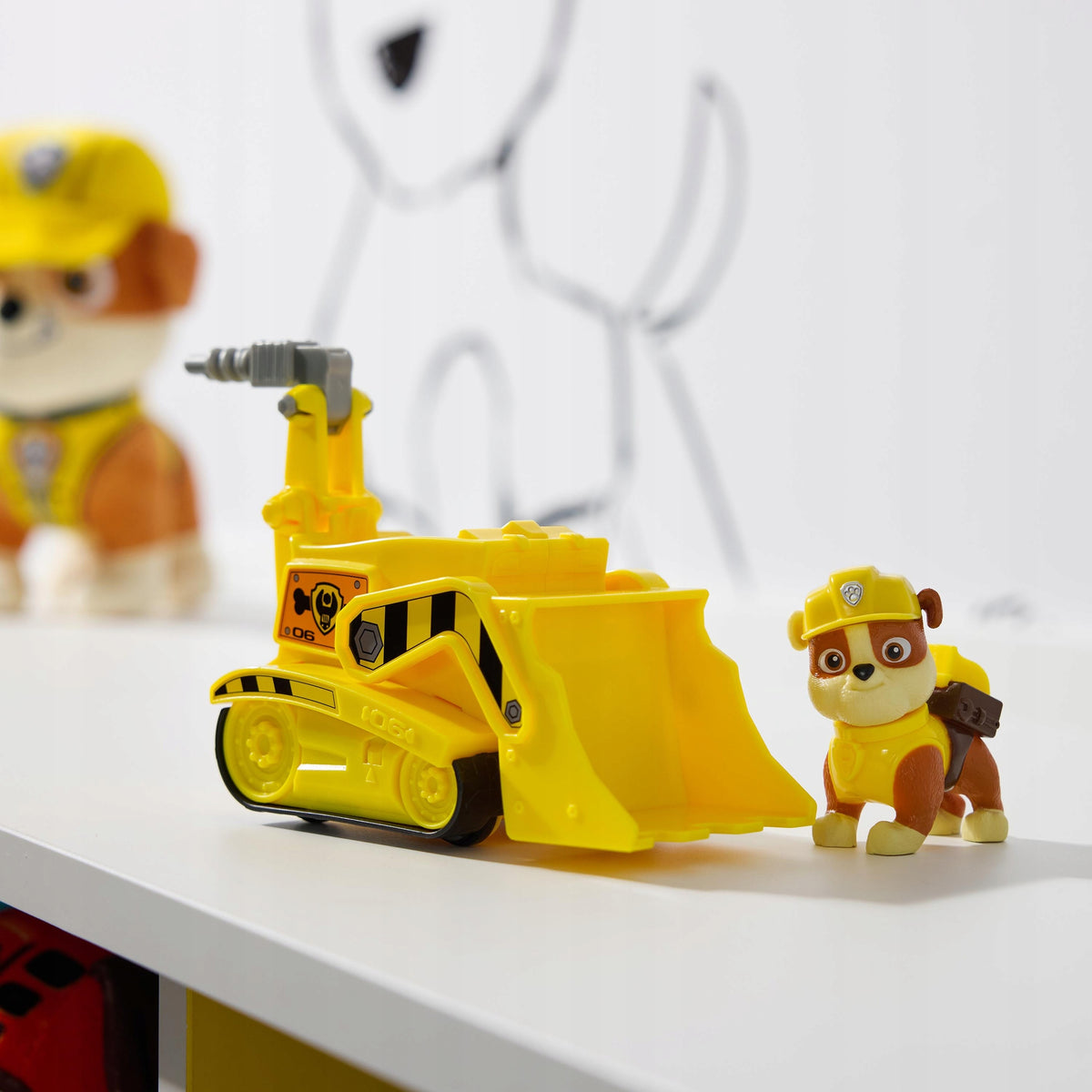 Šunų Patrulis Rubble – Buldozeris su Figūrėle