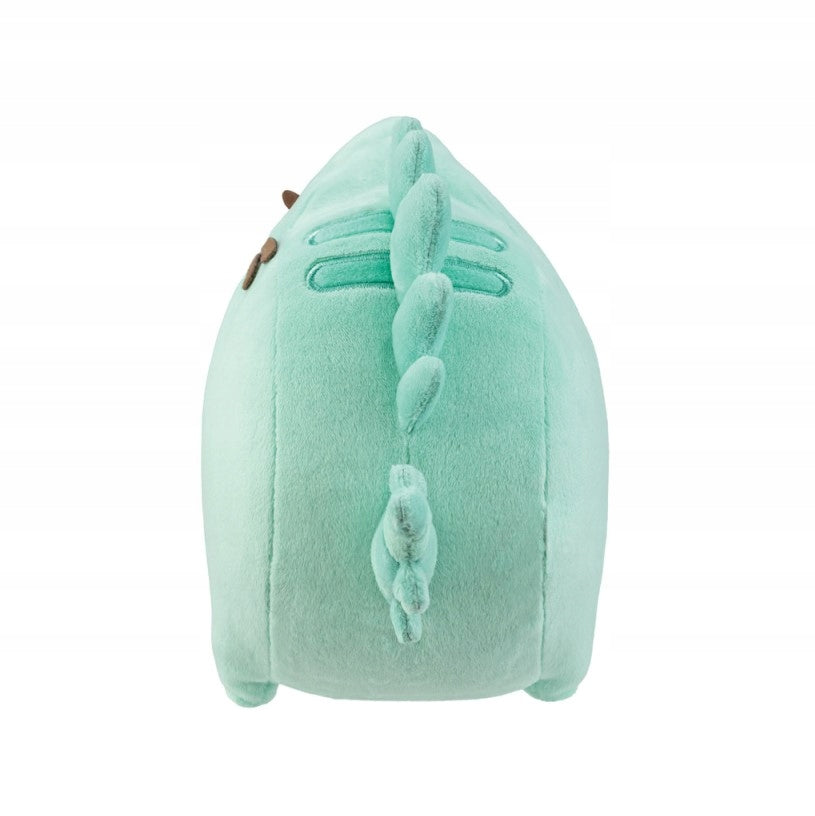 Pusheen Dinozauras Pusheenosaurus – Didelis Mėtinės Žalios Spalvos Pliušinis Kačiukas + Pagalvėlė Dovanų