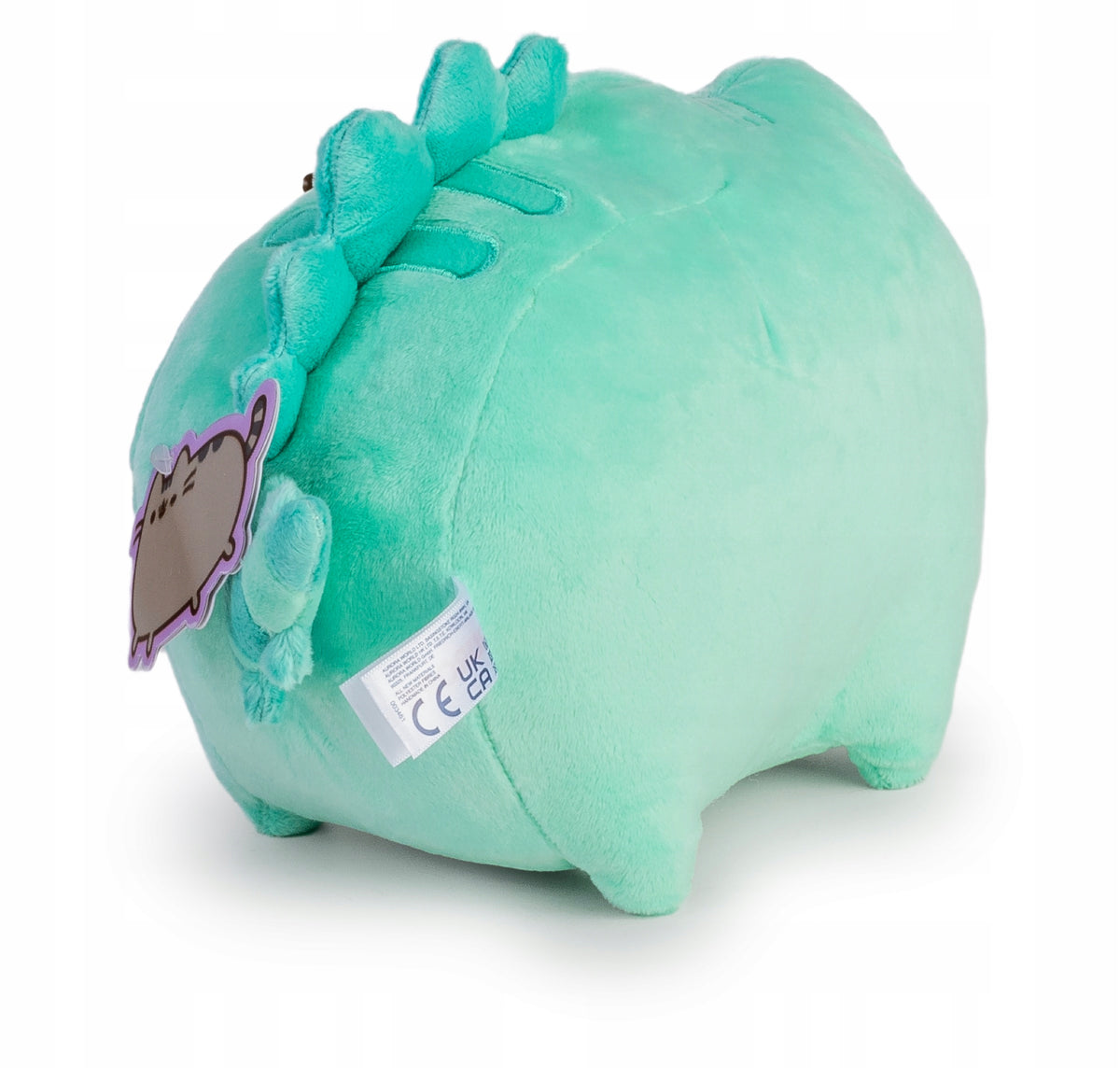 Pusheen Dinozauras Pusheenosaurus – Didelis Mėtinės Žalios Spalvos Pliušinis Kačiukas + Pagalvėlė Dovanų