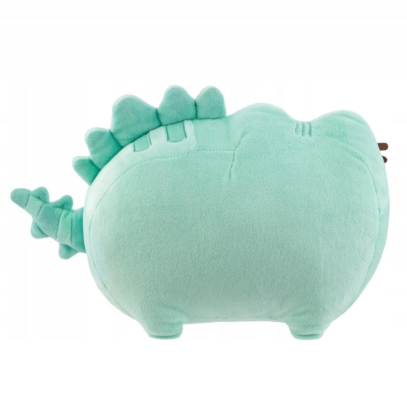 Pusheen Dinozauras Pusheenosaurus – Didelis Mėtinės Žalios Spalvos Pliušinis Kačiukas + Pagalvėlė Dovanų