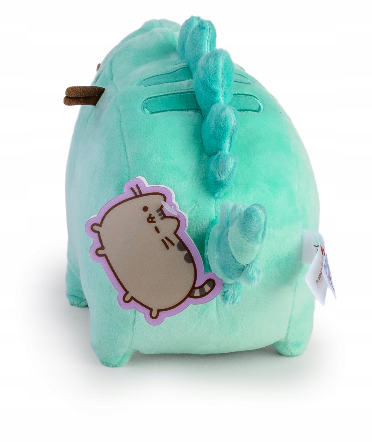 Pusheen Dinozauras Pusheenosaurus – Didelis Mėtinės Žalios Spalvos Pliušinis Kačiukas + Pagalvėlė Dovanų