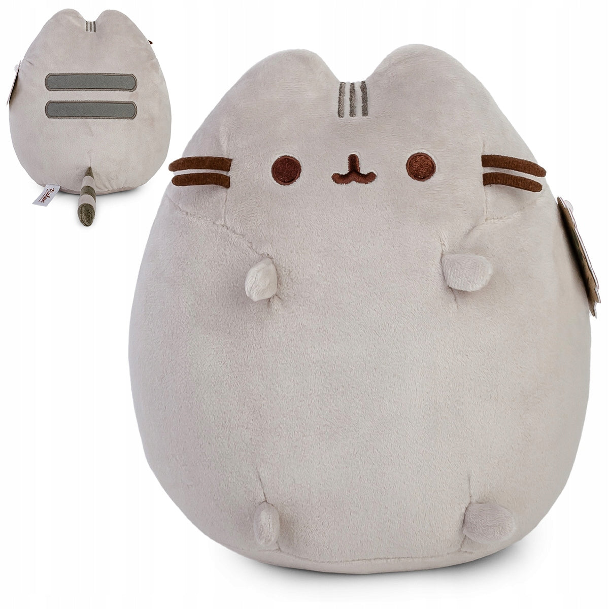 Pusheen Pliušinis Žaislas – Didelė Pilka Sėdinti Katė, 23 cm + Dovana