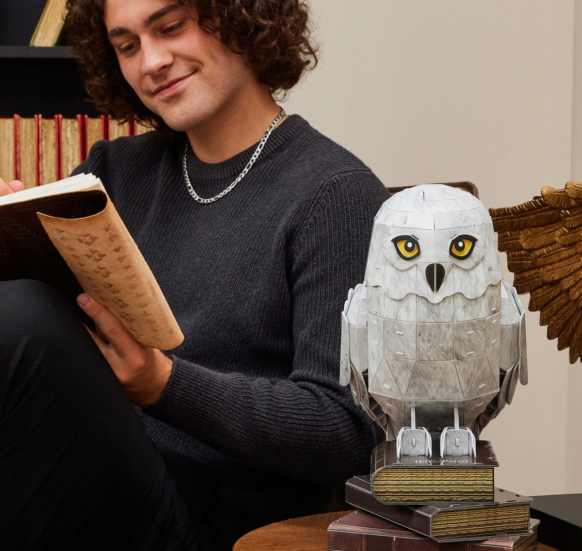 Puzzle 3D Harry Potter Hedviga Pelėda – Surenkamas 4D Modelis + Dovanų 8 Žaidimai