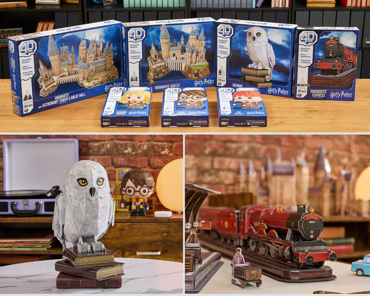 Puzzle 3D Harry Potter Hedviga Pelėda – Surenkamas 4D Modelis + Dovanų 8 Žaidimai