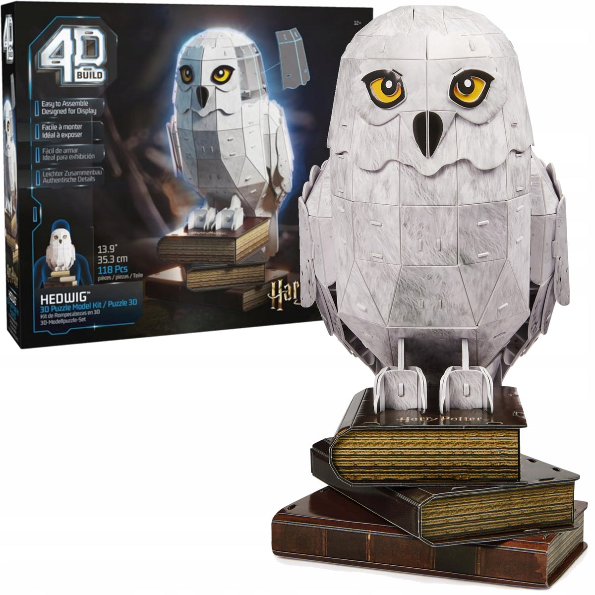 Puzzle 3D Harry Potter Hedviga Pelėda – Surenkamas 4D Modelis + Dovanų 8 Žaidimai