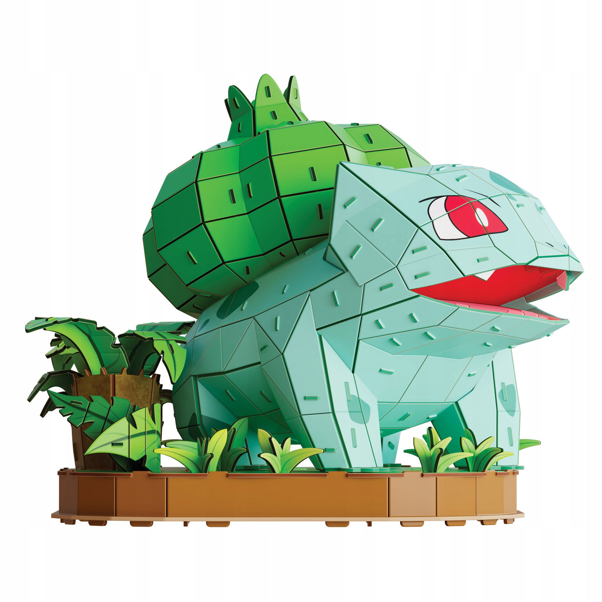 4D Build Pokemon Bulbasaur – 3D Surenkamas Modelis, 195 Detalės, 24 cm