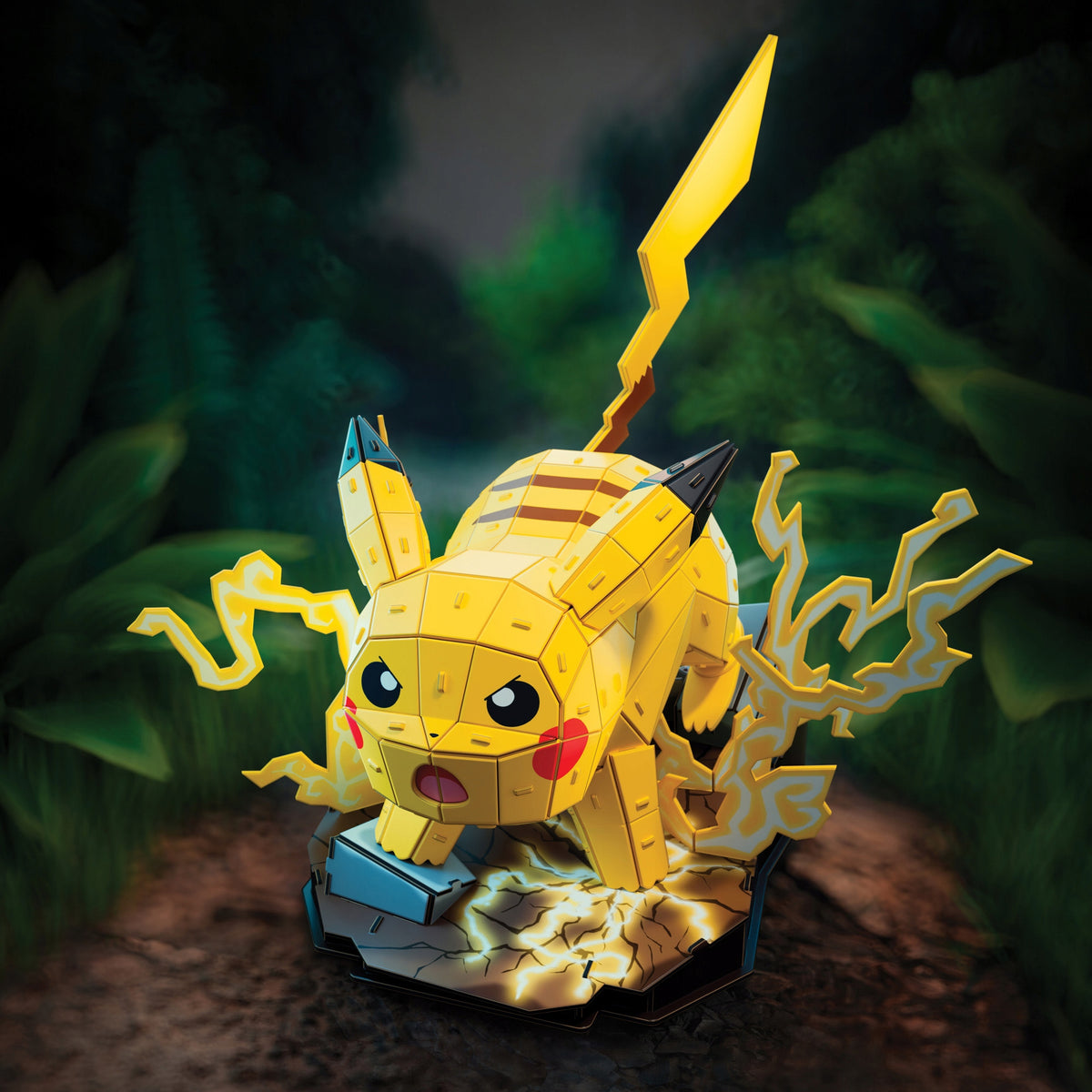 4D Build Pokemon Pikachu 3D Dėlionė – Surenkamas Modelis, 201 Detalė, 33 cm