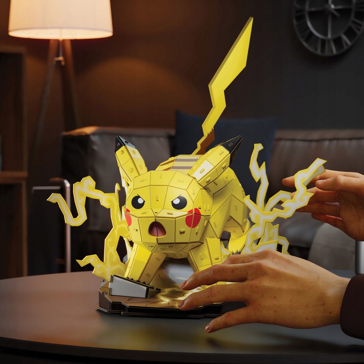 4D Build Pokemon Pikachu 3D Dėlionė – Surenkamas Modelis, 201 Detalė, 33 cm