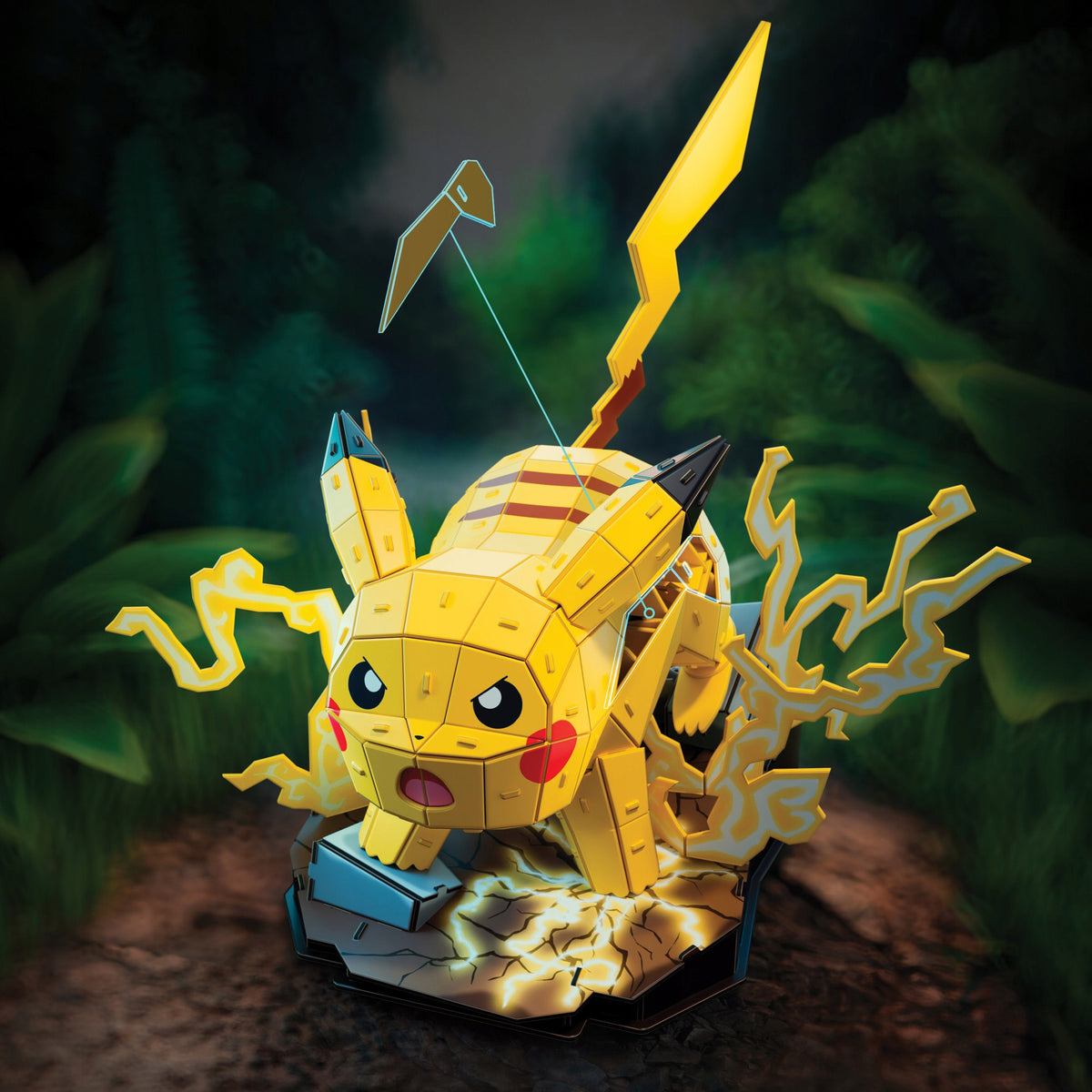 4D Build Pokemon Pikachu 3D Dėlionė – Surenkamas Modelis, 201 Detalė, 33 cm