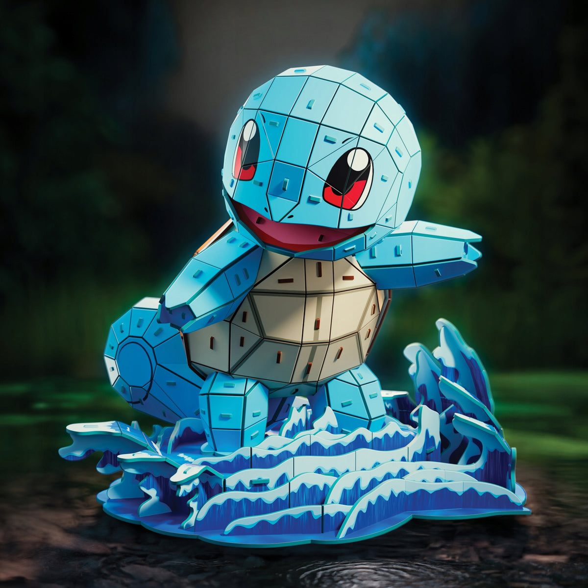 4D Build Pokémon Squirtle – 3D Dėlionė, 180 Elementų, 23,5 cm